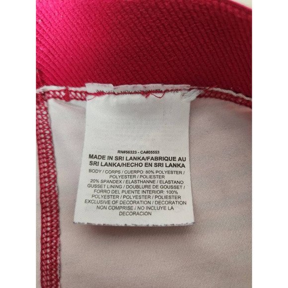 Nike Pro Womens Activewear Capri Pants Pink Mid Rise Stretch Stripe Pull On S - Picture 7 of 7